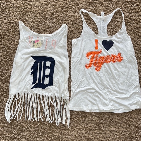 Pink Victoria’s Secret Detroit Tigers Tops - Picture 1 of 8